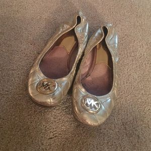 Michael Kors ballet flats gold size 9