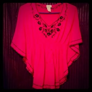 Womens faux-shawl size m/l