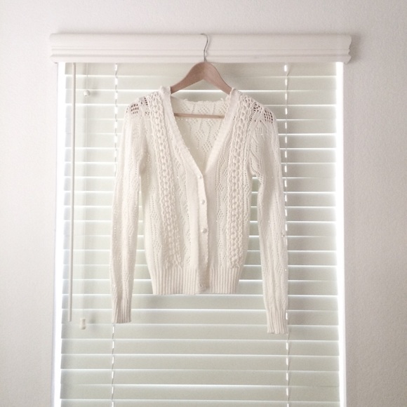 Pretty Knit Lacey Cardigan with hood