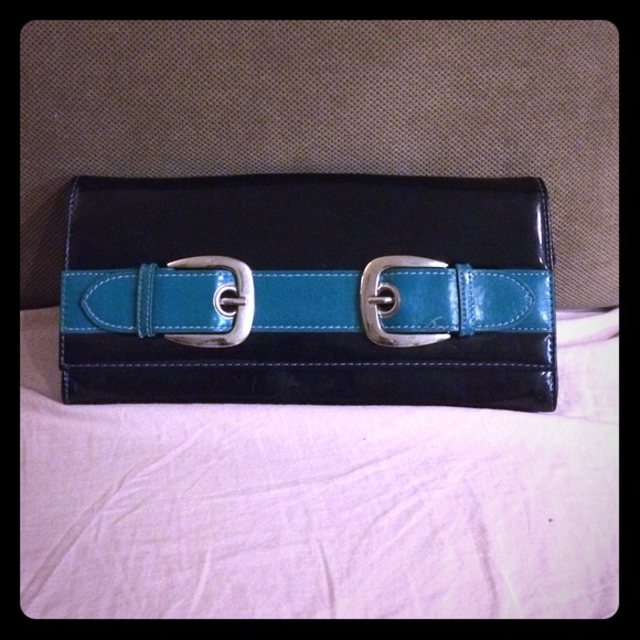 Teal & Black Candie's Clutch