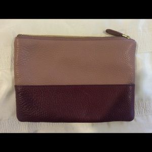 Jcrew leather pouch