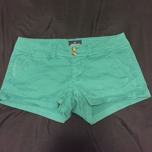 American Eagle Shorties in Teal