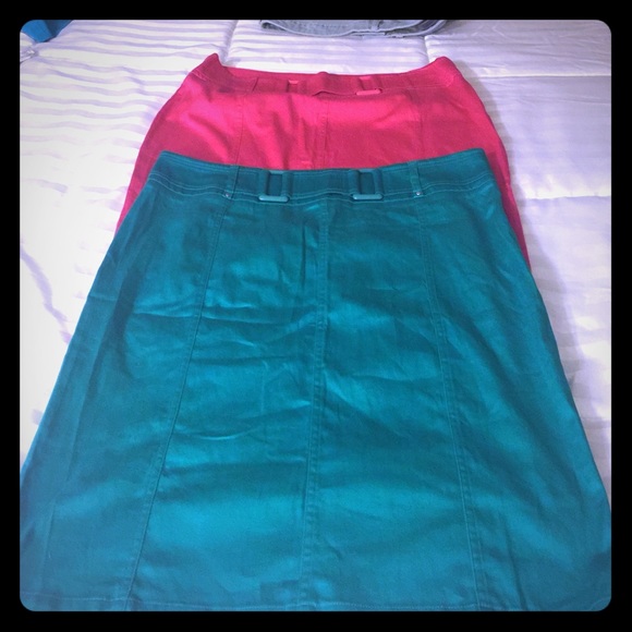 New Skirts teal and hot pink