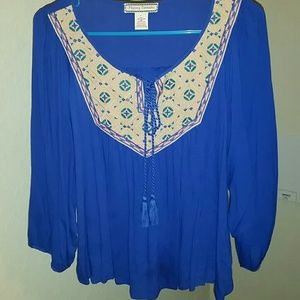 Red Dress Boutique Aztec top 3/4 sleeve