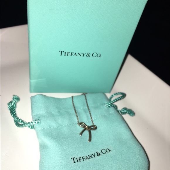 Tiffany & Co bow pendant necklace - Picture 1 of 2