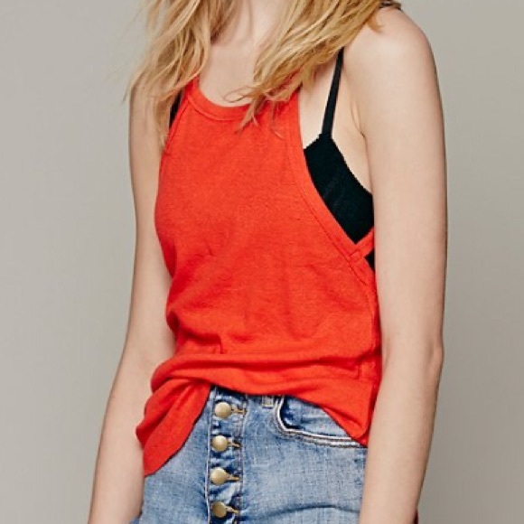 ❌SOLD❌New Romantics Jessy Tank in Burnt Orange - Picture 2 of 4