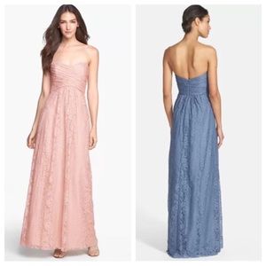 BRAND NEW Amsale Pink Lace Dress