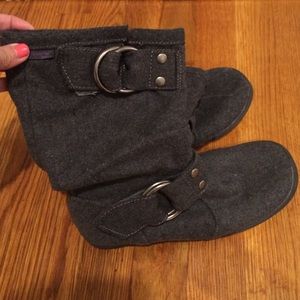 Short wool boot