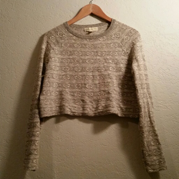 Urban Outfitters cropped grey sweater