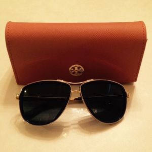 NEW Tory Burch "Mixed Media Pilot" Aviators