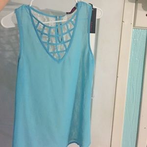 Aqua blue top