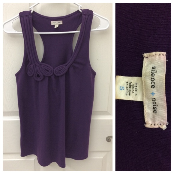 silence + noise Rope Detail Tank Top Purple