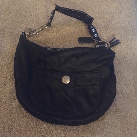 Coach small black hobo bag. Good condition! - Picture 1 of 2