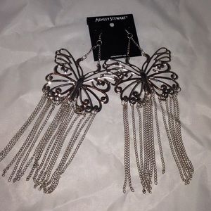 Ashley Stewart Butterfly Earrings.