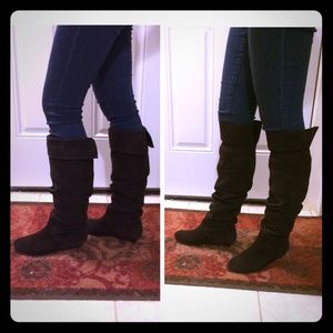 Brown Suede boots Nine West