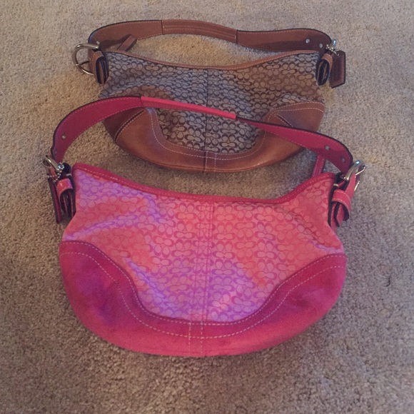 Two small signature coach bags! Great condition!