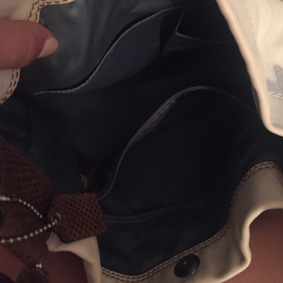 COACH signature bag! White soft leather - Picture 3 of 3