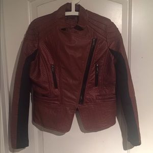 Faux leather jacket