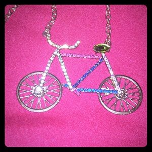 Gold Bicycle Necklace 🚲
