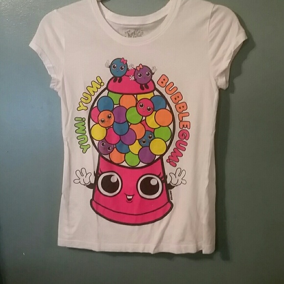 Justice bubble gum shirt for girls