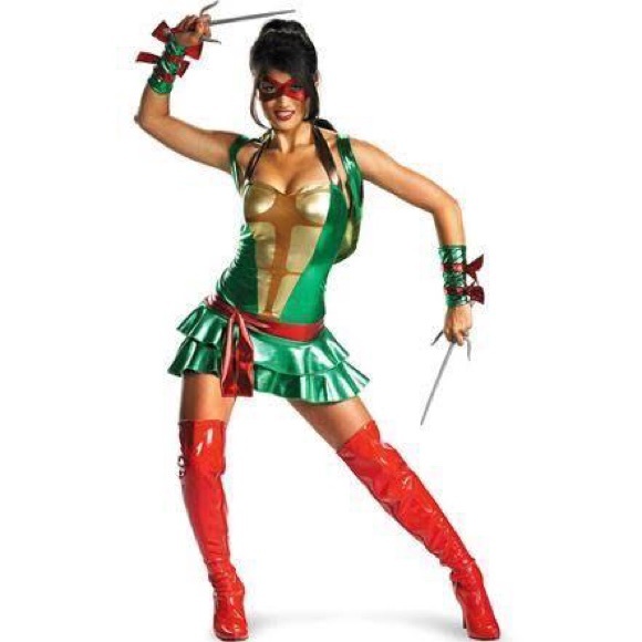 Ninja turtle costume red Raphael