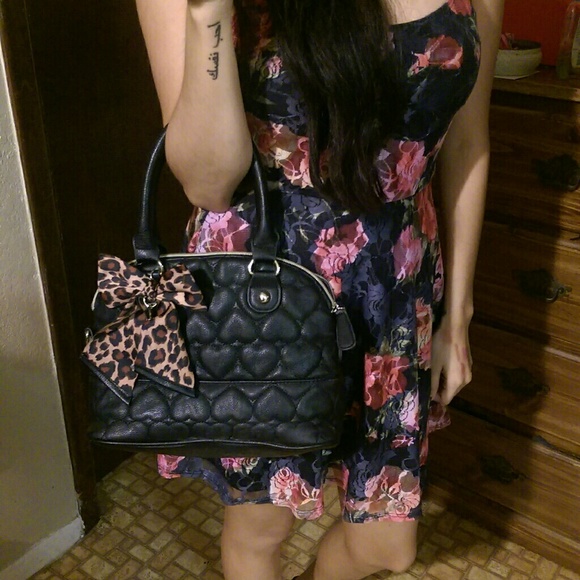 Leopard Bow Betsey Johnson Bag