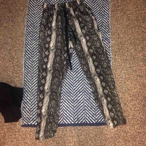Mango snake skin pants