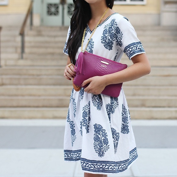 Chicwish Dresses - FINAL MARKDOWN: Navy and White Floral Dress Chicwish Dresses - FINAL MARKDOWN: Navy and White Floral Dress