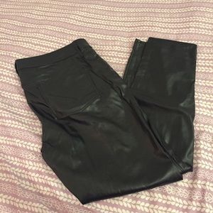 American Eagle vegan leather high rise jegging fit