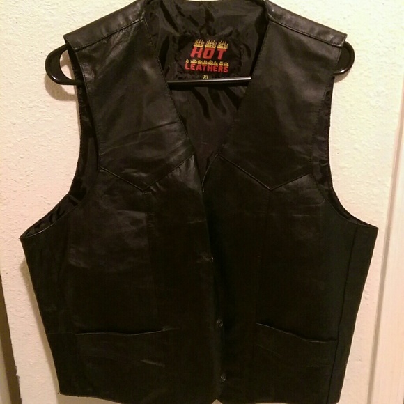 Leather vest