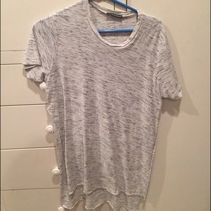 Brandy Melville black and white slit shirt