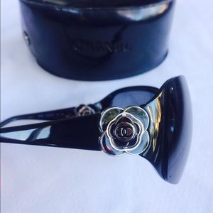 Authentic Chanel Camellia Sunglasses
