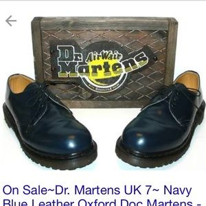 Navy Doc Martens Oxfords