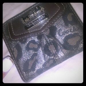 Rare Coach leopard print wallet!