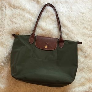 Longchamp Medium Le Pliage Forest Green