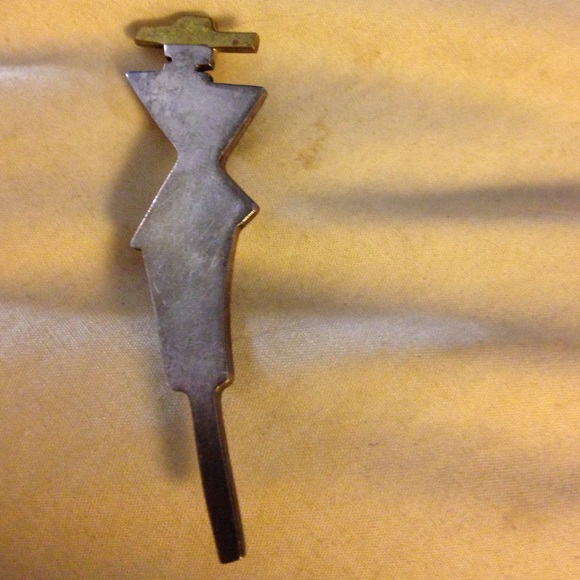 Mexican silver brooch