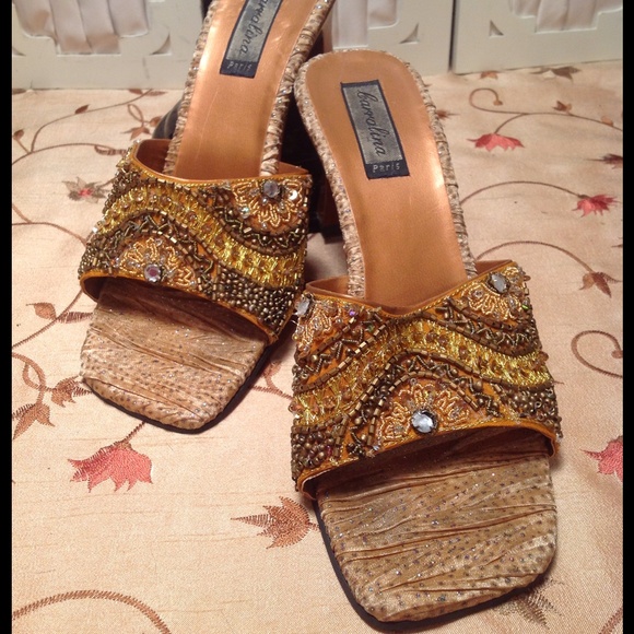 Carolina Designer Beaded Sandals