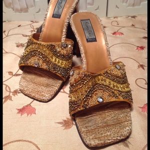 Carolina Designer Beaded Sandals