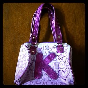 Justice girls purse with "K"