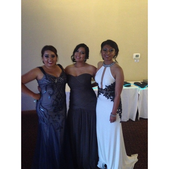 Gray evening/prom dress (middle one) - Picture 1 of 4