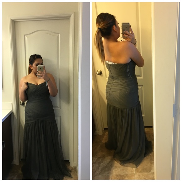 Gray evening/prom dress (middle one) - Picture 4 of 4