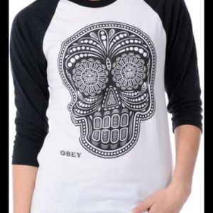 💀OBEY💀 baseball tee!