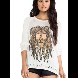 Rasta Lion Sweater by Lauren Moshi
