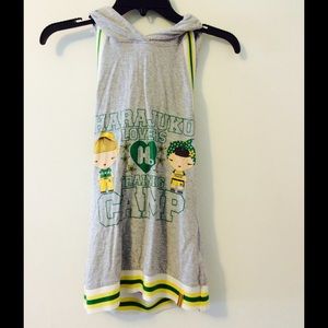 Vintage Harajuku lovers hooded halter:Gwen Stefani