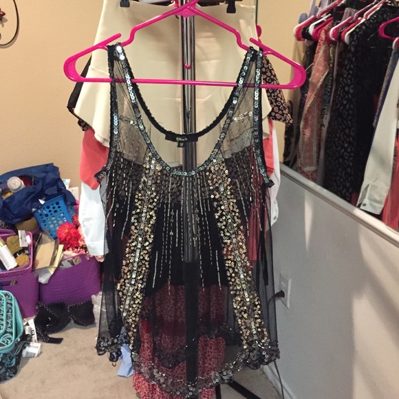Sheer Beaded Tank from Buckle
