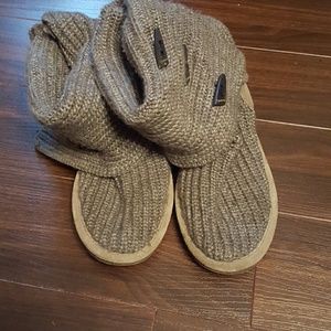 Bearpaw Grey Sweater Boots