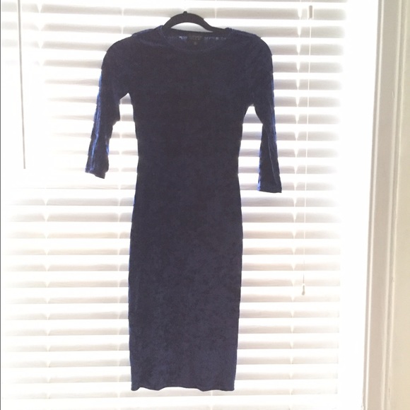 Velvet midi dress