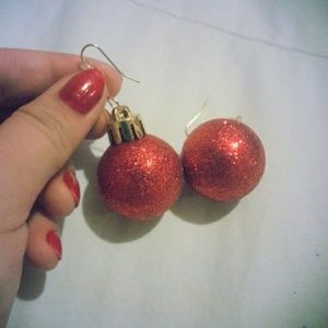 Christmas ornament earrings