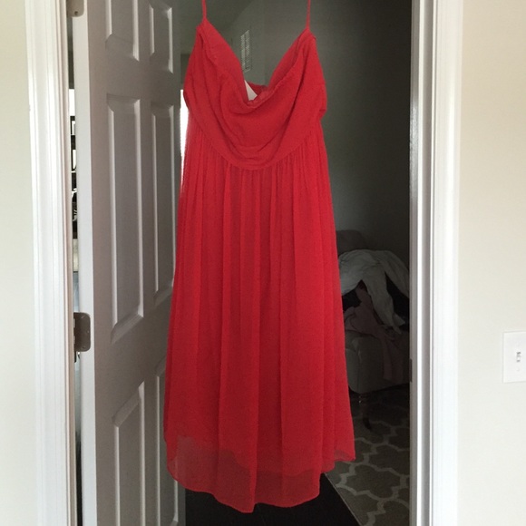 JCrew red dress