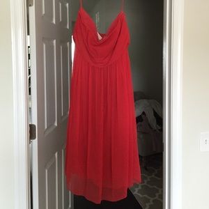 JCrew red dress